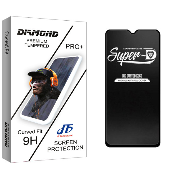 محافظ صفحه نمایش شیشه ای جی اف مدل Diamond Glass Super-D مناسب برای گوشی موبایل سامسونگ Galaxy A022