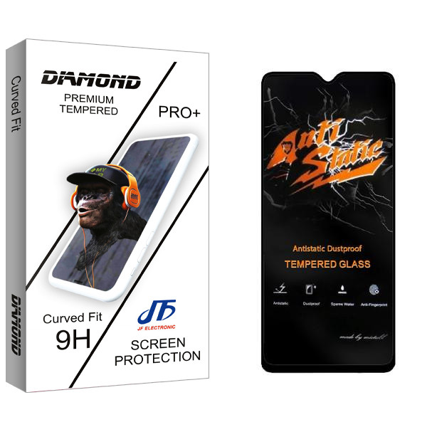 محافظ صفحه نمایش جی اف مدل Diamond Anti Static مناسب برای گوشی موبایل شیائومی Redmi A1 Plus