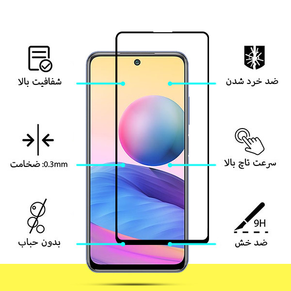 محافظ صفحه نمایش تراستکتور مدل FUL-T مناسب برای گوشی شیائومی Redmi Note 10S
