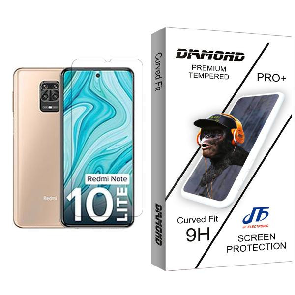 محافظ صفحه نمایش جی اف مدل Diamond Glass MIX001 مناسب برای گوشی موبایل شیائومی Redmi Note 10 Lite