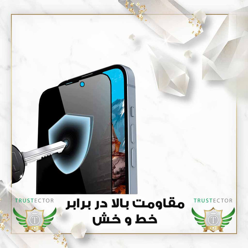 محافظ صفحه نمایش حریم شخصی تراستکتور مدل FTLPRVCTRN مناسب برای گوشی موبایل اپل iPhone 7 / iPhone 8 / iPhone SE 2020 / iPhone SE 2022