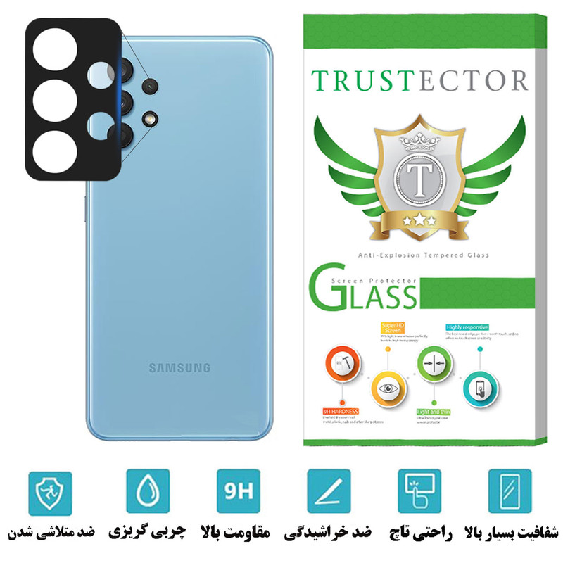 محافظ لنز دوربین تراستکتور مدل FLTA مناسب برای گوشی موبایل سامسونگ Galaxy A32 4G