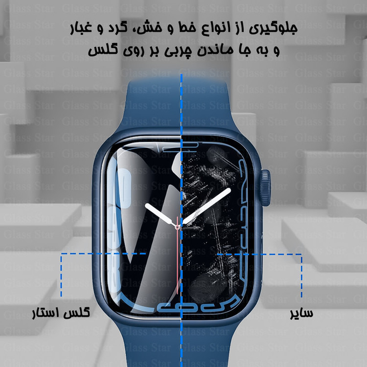 محافظ صفحه نمایش گلس استار مدل GWPM مناسب برای ساعت هوشمند هوآوی Watch GT2 46 mm