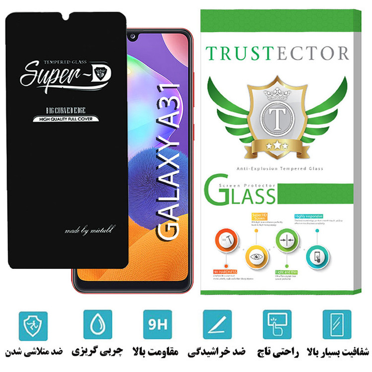 محافظ صفحه نمایش تراستکتور مدل SUTA مناسب برای گوشی موبایل سامسونگ Galaxy A31