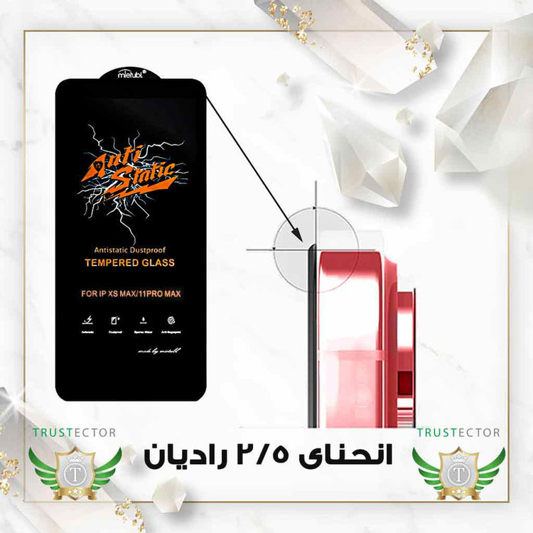 محافظ صفحه نمایش تراستکتور مدل ANNT مناسب برای گوشی موبایل اپل iPhone 12 به همراه محافظ پشت گوشی