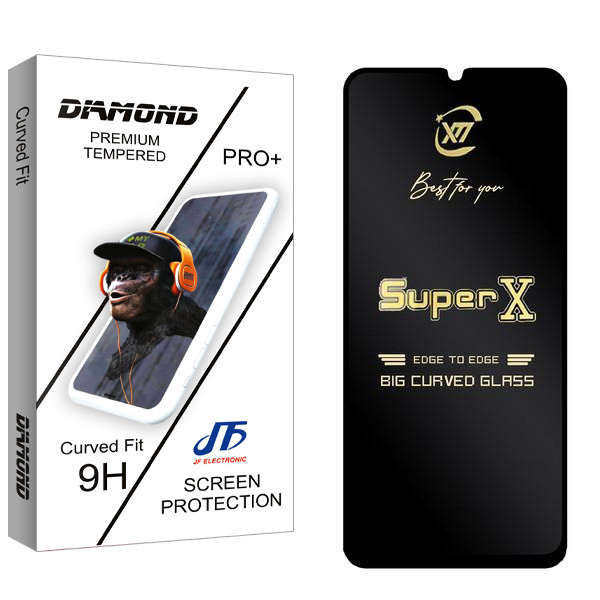محافظ صفحه نمایش جی اف مدل Diamond SuperX مناسب برای گوشی موبایل شیائومی Redmi A2 Plus