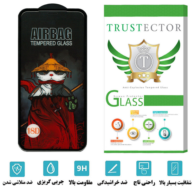 محافظ صفحه نمایش تراستکتور مدل AIRTA مناسب برای گوشی موبایل اپل iPhone X
