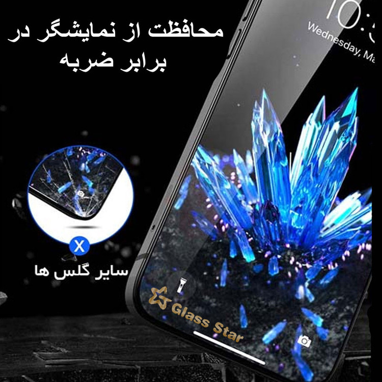 محافظ صفحه نمایش سرامیکی حریم شخصی گلس استار مدل PRCGA مناسب برای گوشی موبایل سامسونگ Galaxy F13