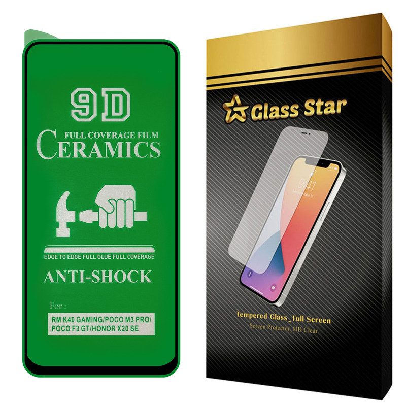 محافظ صفحه نمایش سرامیکی گلس استار مدل CRM مناسب برای گوشی موبایل شیائومی Redmi K40 Gaming / Poco M3 Pro / Poco F3 GT