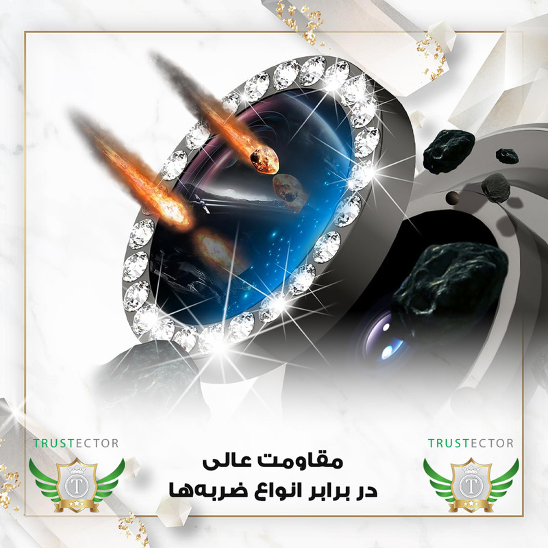 محافظ لنز دوربین تراستکتور مدل NRIT20 مناسب برای گوشی موبایل سامسونگ Galaxy A54 5G