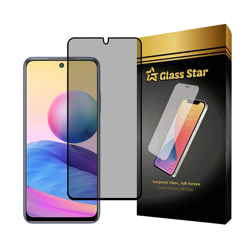 محافظ صفحه نمایش حریم شخصی گلس استار مدل PRIVFULLG مناسب برای گوشی موبایل شیائومی Redmi Note 10 4G / Note 10S / Note 11 4G / Note 11s / Poco M4 Pro 4G / Poco M5s