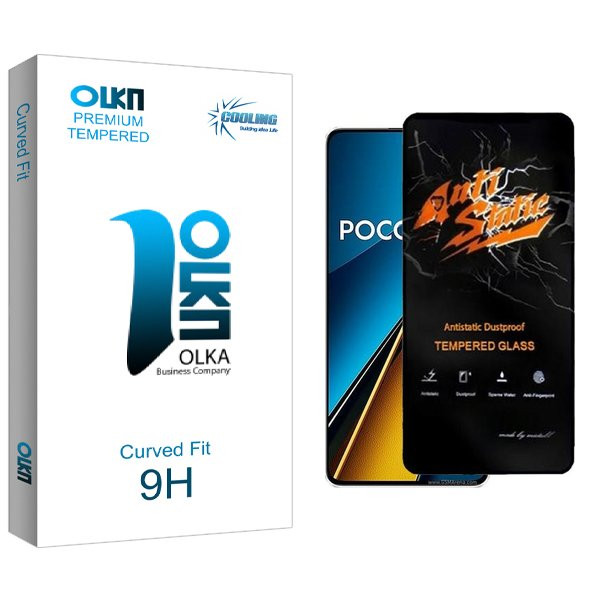 محافظ صفحه نمایش کولینگ مدل Olka Antistatic مناسب برای گوشی موبایل شیائومی Poco X6 5G