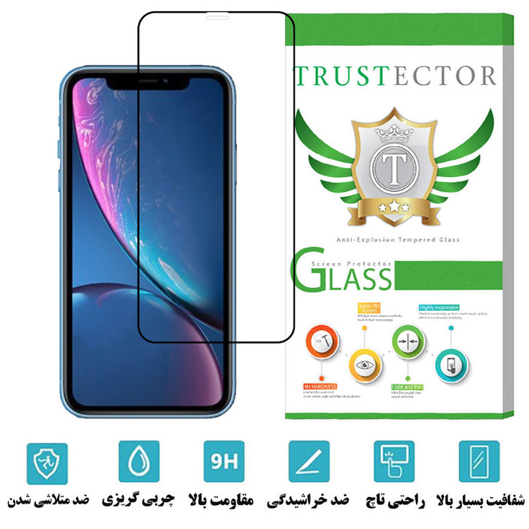 محافظ صفحه نمایش سرامیکی تراستکتور مدل CERAMT مناسب برای گوشی موبایل اپل iPhone XR