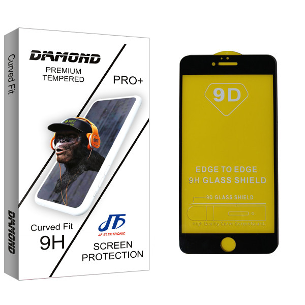 محافظ صفحه نمایش جی اف مدل Diamond glass مناسب برای گوشی موبایل اپلIphone 6 plus