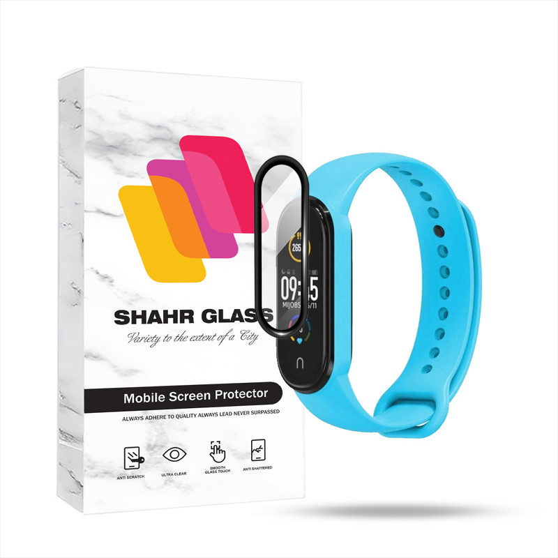 محافظ صفحه نمایش شهر گلس مدل PMMWSH مناسب برای ساعت هوشمند شیائومی Mi Band 6