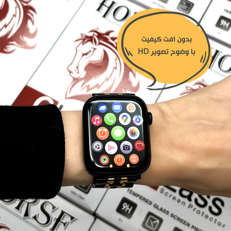 محافظ صفحه نمایش هورس مدل PMMWH مناسب برای ساعت هوشمند شیائومی Mi Band 8