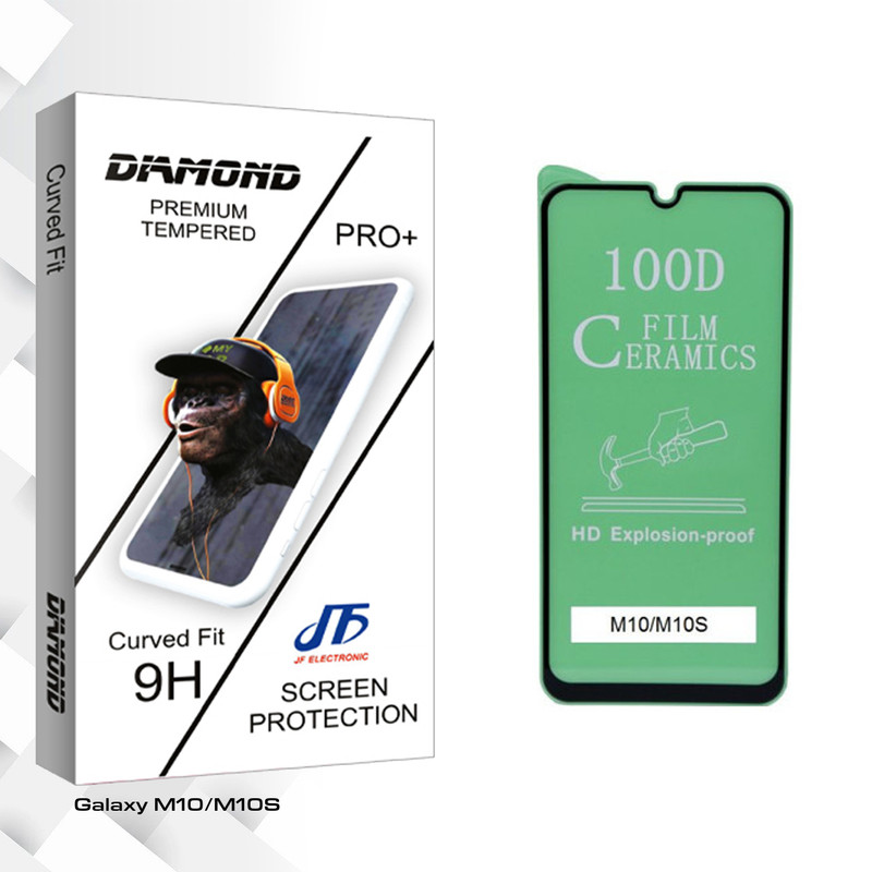 محافظ صفحه نمایش جی اف مدل Diamond glass مناسب برای گوشی موبایل سامسونگ Galaxy M10/M10S