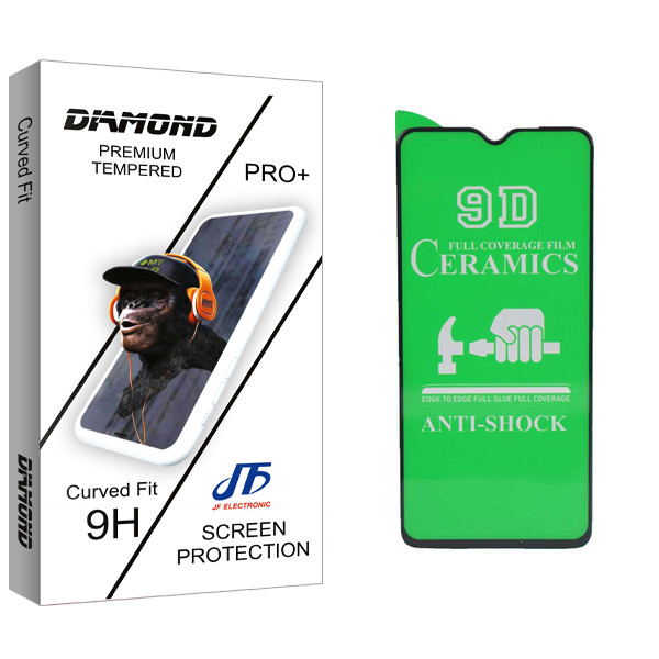محافظ صفحه نمایش سرامیکی جی اف مدل Diamond glass مناسب برای گوشی موبایل شیائومی Redmi Note 8 Pro