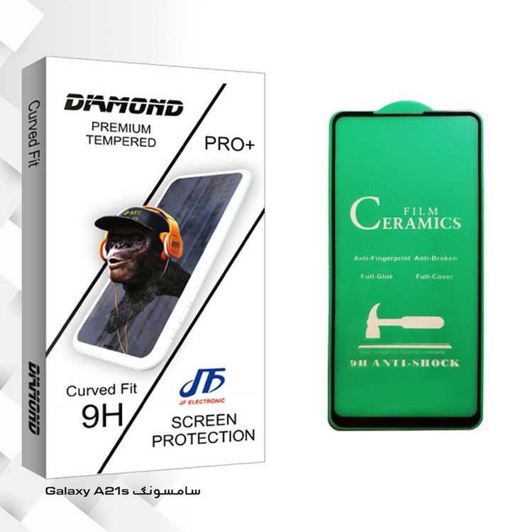 محافظ صفحه نمایش سرامیکی جی اف مدل Diamond glass مناسب برای گوشی موبایل سامسونگ Galaxy A21s