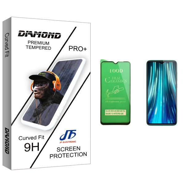 محافظ صفحه نمایش سرامیکی جی اف مدل Diamond glass مناسب برای گوشی موبایل شیائومی Redmi Note 8 Pro