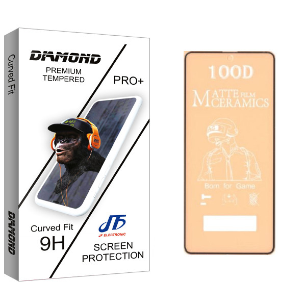 محافظ صفحه نمایش مات جی اف مدل Diamond glass مناسب برای گوشی موبایل اپل IPHONE 11 pro max