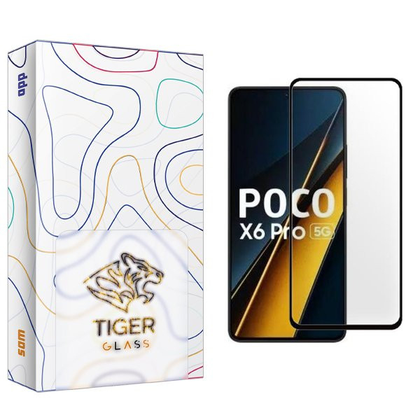 محافظ صفحه نمایش شیشه ای تایگر گلس مدل APL2 مناسب برای گوشی موبایل شیائومی Poco X6 Pro