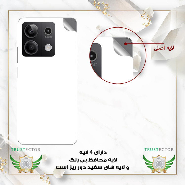 محافظ پشت گوشی تراستکتور مدل MTBRINGT مناسب برای گوشی موبایل اپل iPhone 15 pro به همراه محافظ لنز