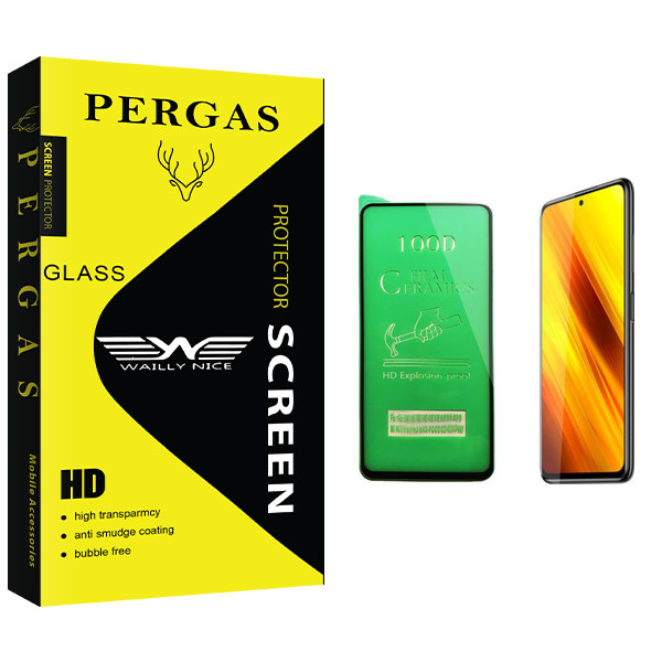 محافظ صفحه نمایش سرامیکی وایلی نایس مدل Pergas Glass مناسب برای گوشی موبایل شیائومی Poco X3