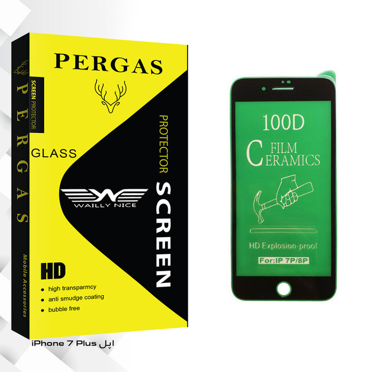 محافظ صفحه نمایش سرامیکی وایلی نایس مدل Pergas Glass مناسب برای گوشی موبایل اپل iPhone 7 Plus