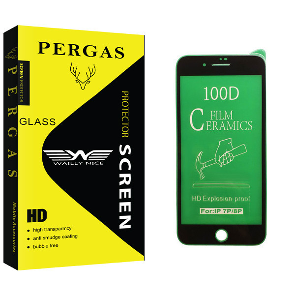 محافظ صفحه نمایش سرامیکی وایلی نایس مدل Pergas Glass مناسب برای گوشی موبایل اپل iPhone 7 Plus