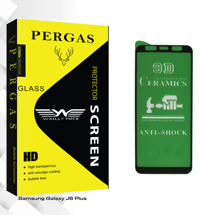 محافظ صفحه نمایش سرامیکی وایلی نایس مدل Pergas Glass مناسب برای گوشی موبایل سامسونگ Galaxy J6 Plus
