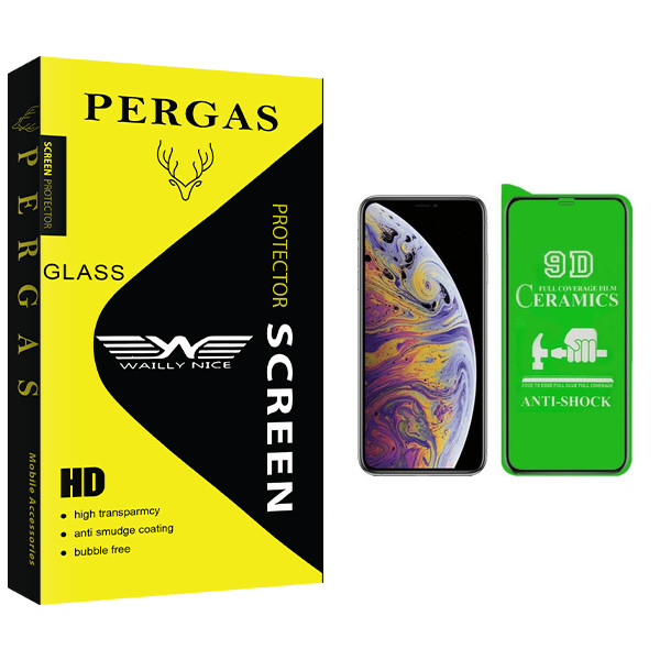 محافظ صفحه نمایش سرامیکی وایلی نایس مدل Pergas Glass مناسب برای گوشی موبایل اپل IPHONE XS MAX/11PRO MAX