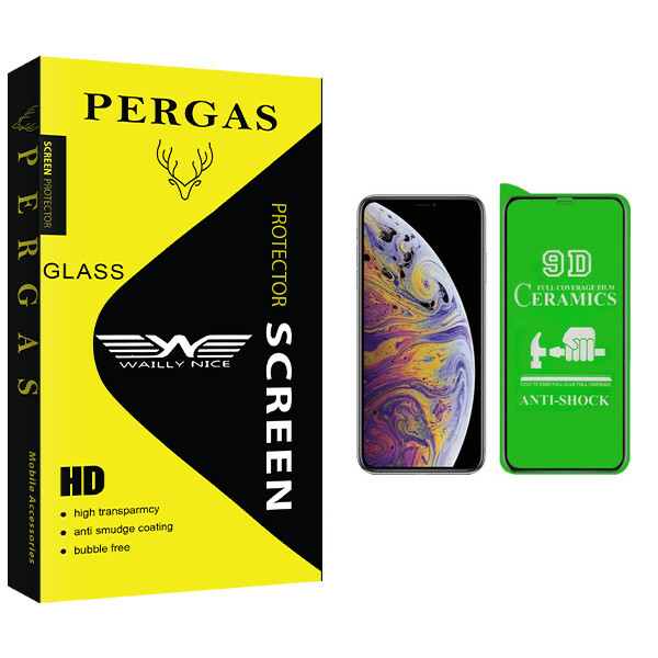 محافظ صفحه نمایش سرامیکی وایلی نایس مدل Pergas Glass مناسب برای گوشی موبایل اپل IPHONE XS MAX/11PRO MAX