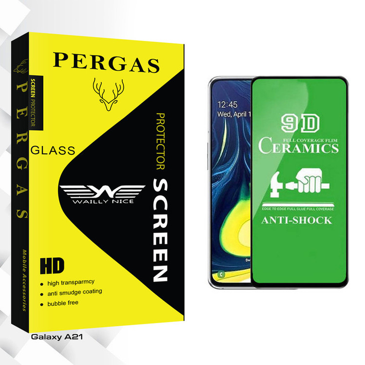 محافظ صفحه نمایش 9D وایلی نایس مدل Pergas Glass مناسب برای گوشی موبایل سامسونگ Galaxy A21