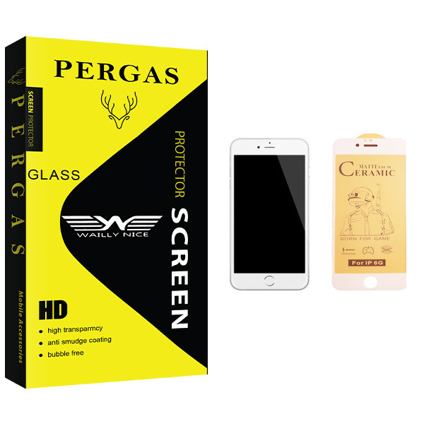 محافظ صفحه نمایش سرامیکی وایلی نایس مدل Pergas Glass مناسب برای گوشی موبایل اپل iPhone 6