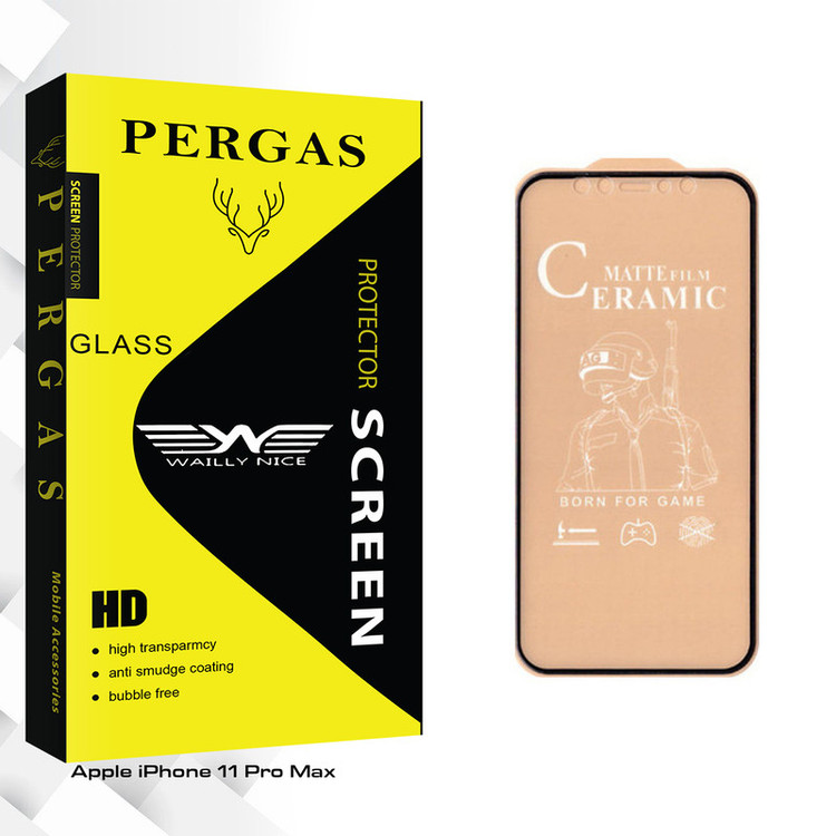 محافظ صفحه نمایش مات وایلی نایس مدل Pergas Glass مناسب برای گوشی موبایل اپل iPhone 11 Pro