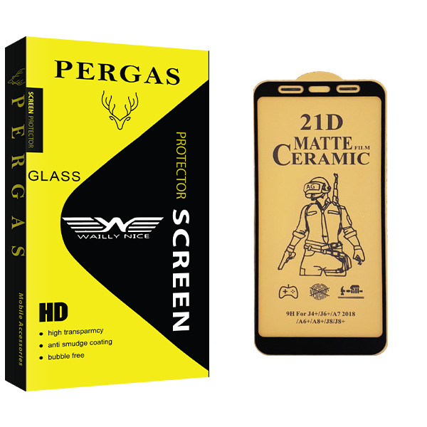 محافظ صفحه نمایش سرامیکی وایلی نایس مدل Pergas Glass مناسب برای گوشی موبایل سامسونگ Galaxy J4 Plus
