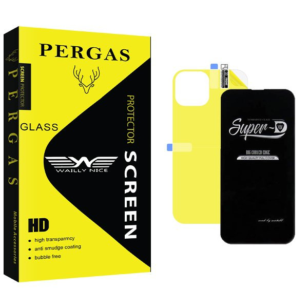 محافظ صفحه نمایش وایلی نایس مدل Pergas SuperD مناسب برای گوشی موبایل اپل iPhone 14 Pro  به همراه محافظ پشت گوشی