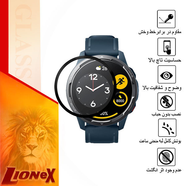 محافظ صفحه نمایش لایونکس مدل PMMAWL مناسب برای ساعت هوشمند شیائومی Watch Color 2