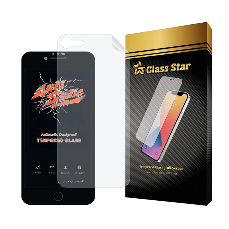 محافظ صفحه نمایش گلس استار مدل ANTNABKGS مناسب برای گوشی موبایل اپل iPhone 8 / iPhone 7 / iPhone SE 2020 / iPhone SE 2022 به همراه محافظ پشت گوشی