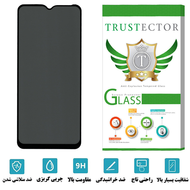 محافظ صفحه نمایش حریم شخصی تراستکتور مدل PFTA مناسب برای گوشی موبایل سامسونگ Galaxy A02s
