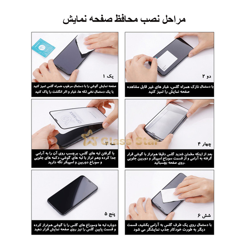محافظ صفحه نمایش حریم شخصی گلس استار مدل PFGA مناسب برای گوشی موبایل سامسونگ Galaxy F12