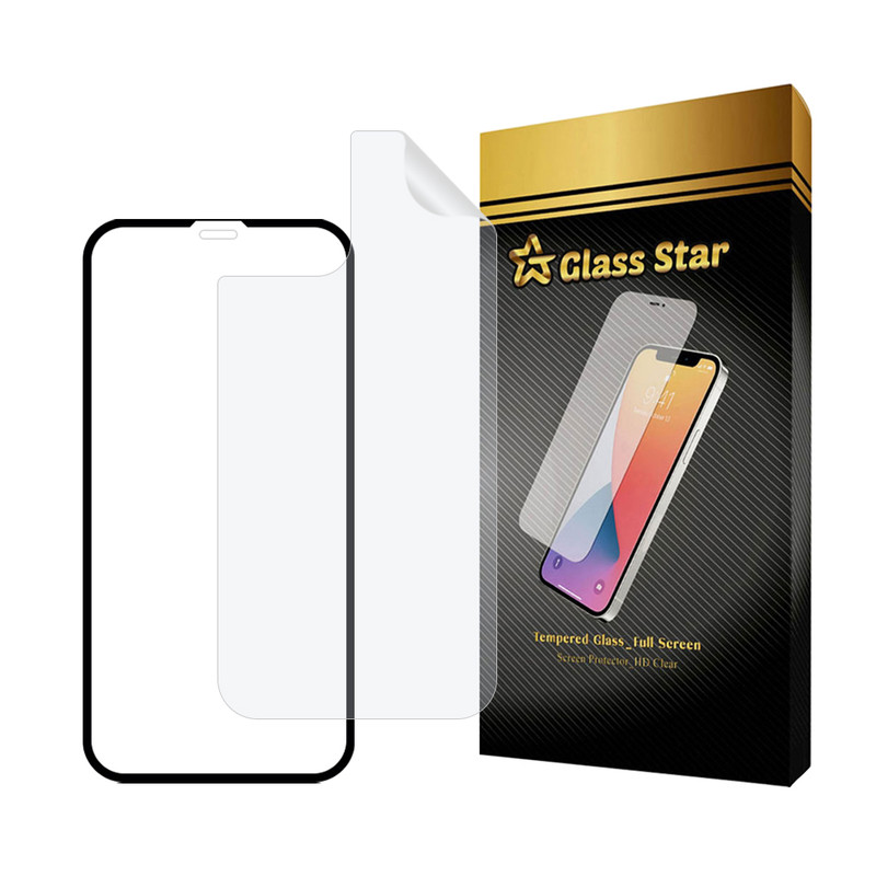 محافظ صفحه نمایش سرامیکی شفاف گلس استار مدل CERAMICNANOST مناسب برای گوشی موبایل اپل iPhone 12 Pro به همراه محافظ پشت گوشی هیدروژل