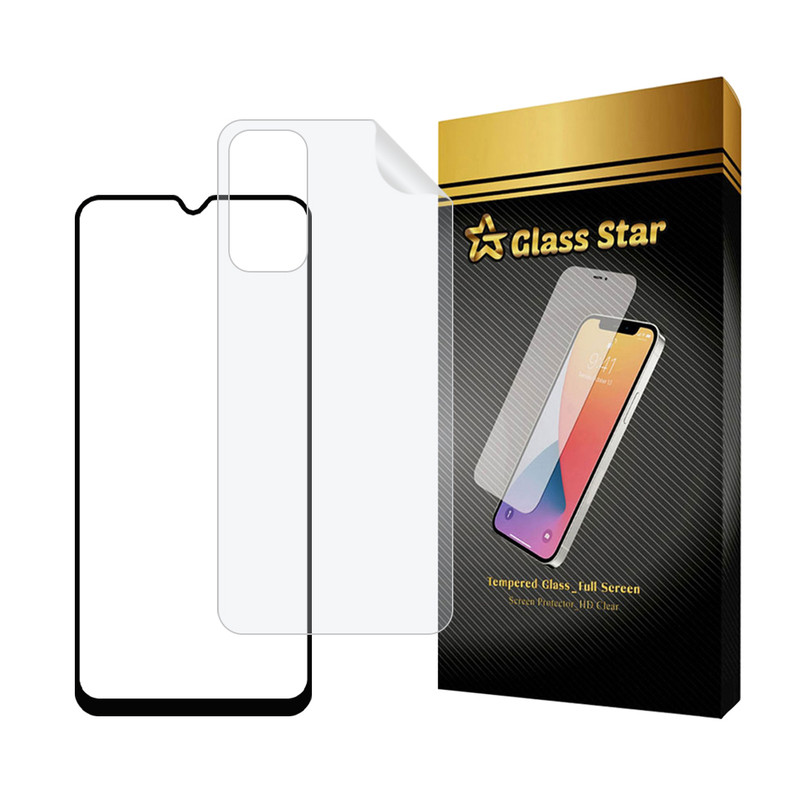 محافظ صفحه نمایش سرامیکی شفاف گلس استار مدل CERAMICNANOST مناسب برای گوشی موبایل سامسونگ Galaxy F13 4G / M13 4G / F23 5G / M23 5G به همراه محافظ پشت گوشی هیدروژل