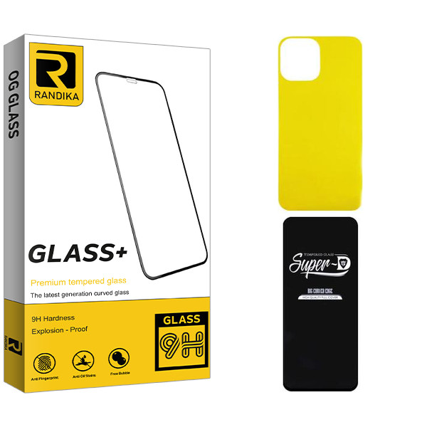 محافظ صفحه نمایش راندیکا مدل Randika  Super-D مناسب برای گوشی موبایل اپل iPhone 13  به همراه محافظ پشت گوشی