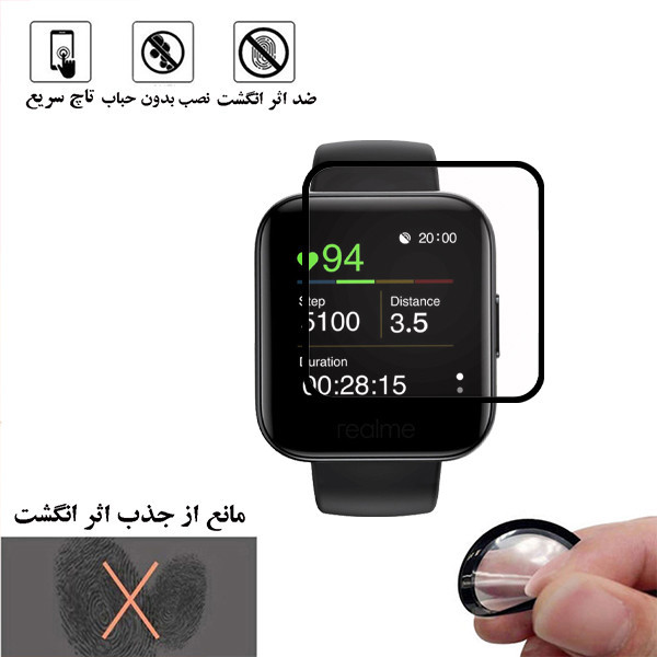 محافظ صفحه نمایش لایونکس مدل PMLI مناسب برای ساعت هوشمند ریلمی smart watch