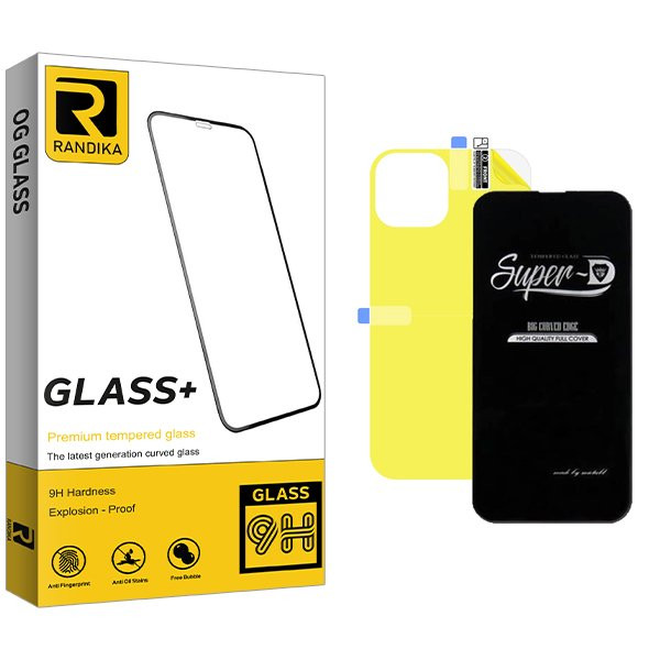محافظ صفحه نمایش راندیکا مدل RK SuperD مناسب برای گوشی موبایل اپل iPhone 13 Pro  به همراه محافظ پشت گوشی