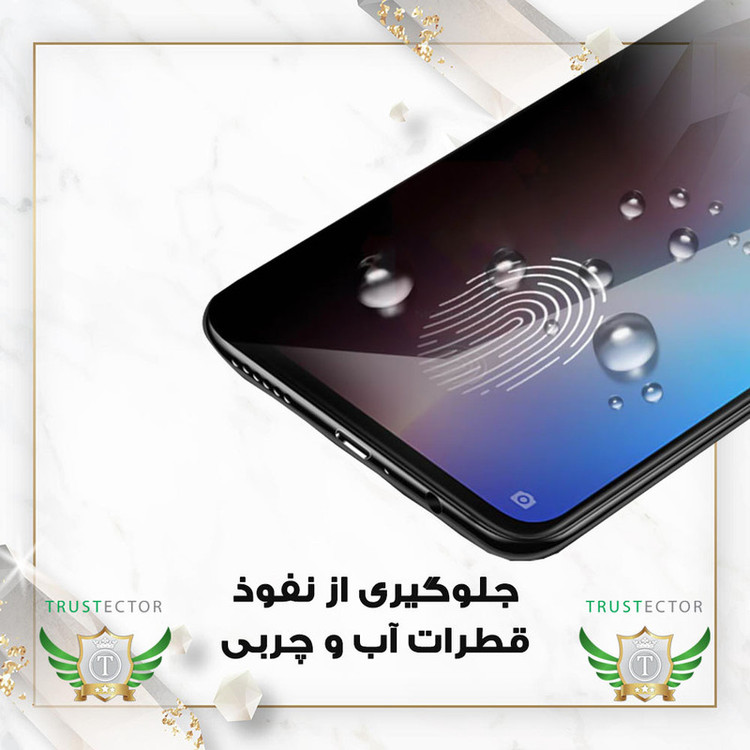 محافظ صفحه نمایش تراستکتور مدل CERPRIVNANOT مناسب برای گوشی موبایل شیائومی Redmi 10C / Poco C40 به همراه محافظ پشت گوشی