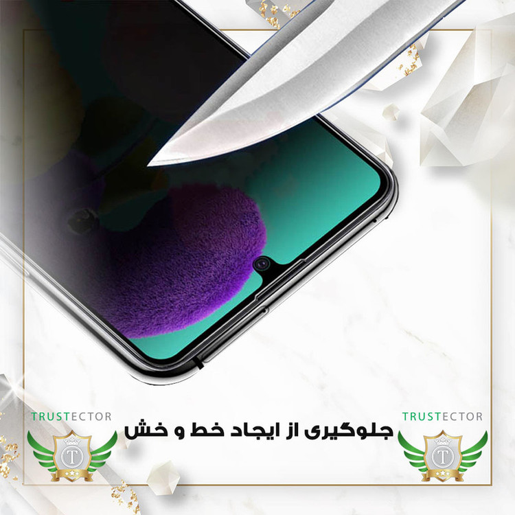 محافظ صفحه نمایش تراستکتور مدل CERPRIVNANOT مناسب برای گوشی موبایل شیائومی Redmi 10C / Poco C40 به همراه محافظ پشت گوشی