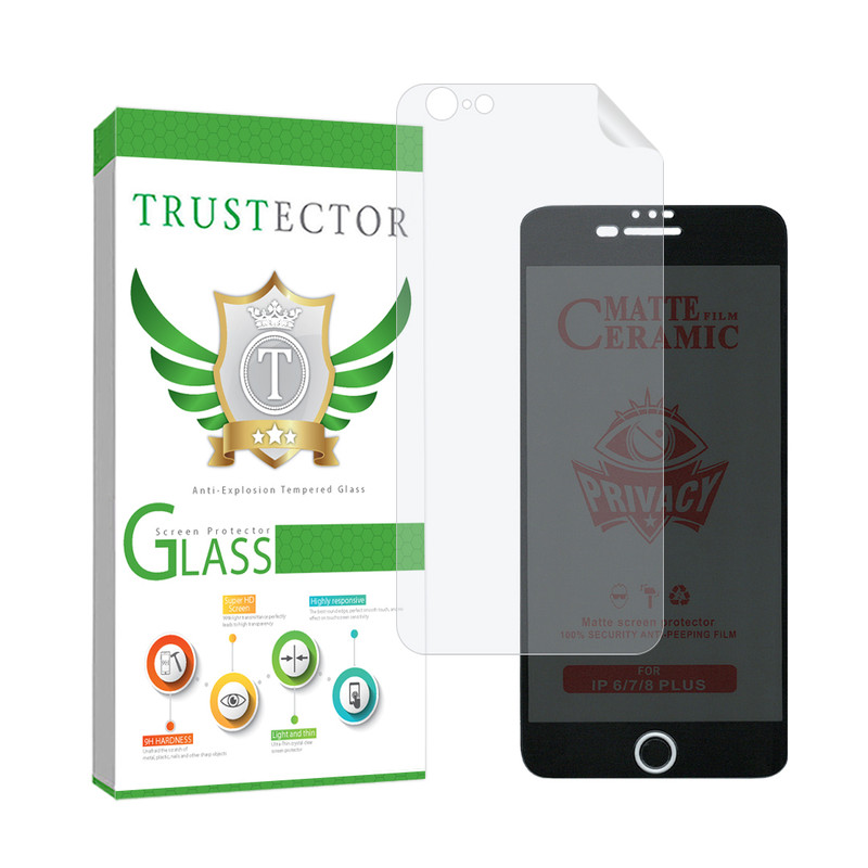 محافظ صفحه نمایش تراستکتور مدل CERPRIVNANOT مناسب برای گوشی موبایل اپل iPhone 6s Plus / 6 Plus به همراه محافظ پشت گوشی